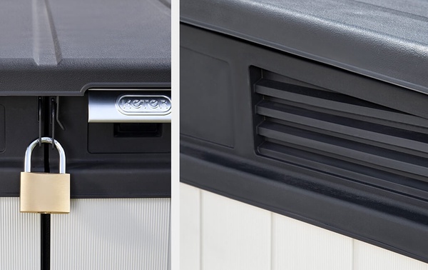 Cobertizo Premier XL 141x82x123 cm Gris